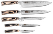 Набор ножей Mikadzo Damascus с универсальной подставкой